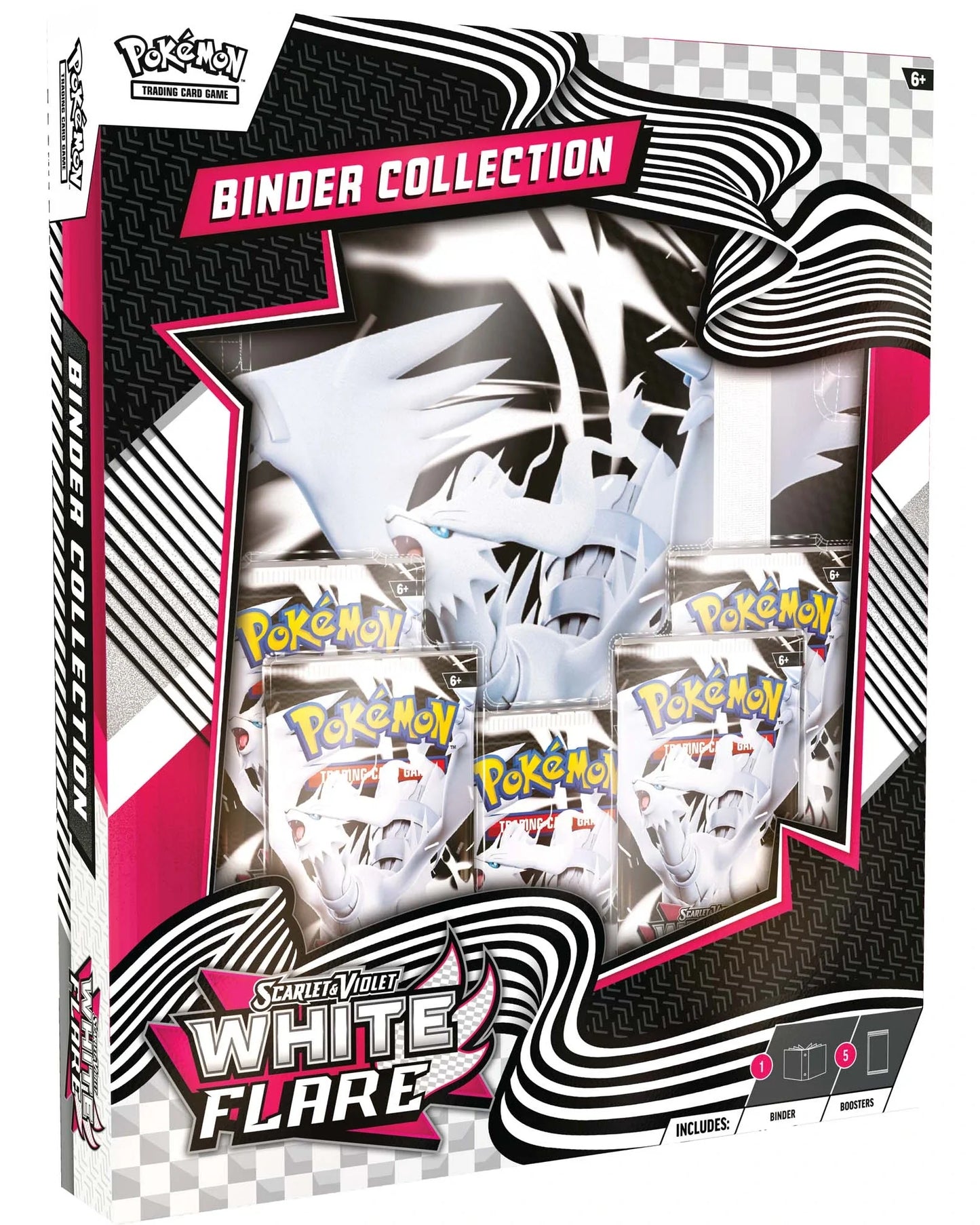 Pokemon TCG Scarlet & Violet 10.5 White Flare Binder Box (Pick Up Only)