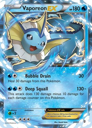 Vaporeon EX 24/83 - Generations Holofoil