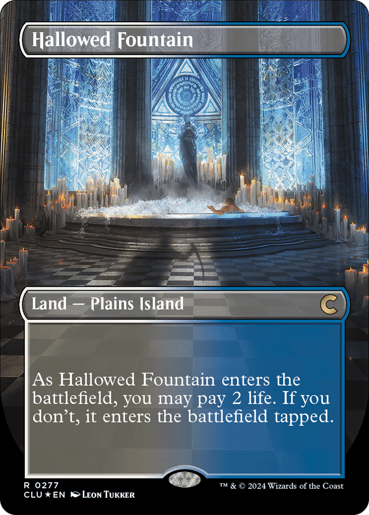 Hallowed Fountain (CLU-277) Foil - Ravnica: Clue Edition (Borderless)
