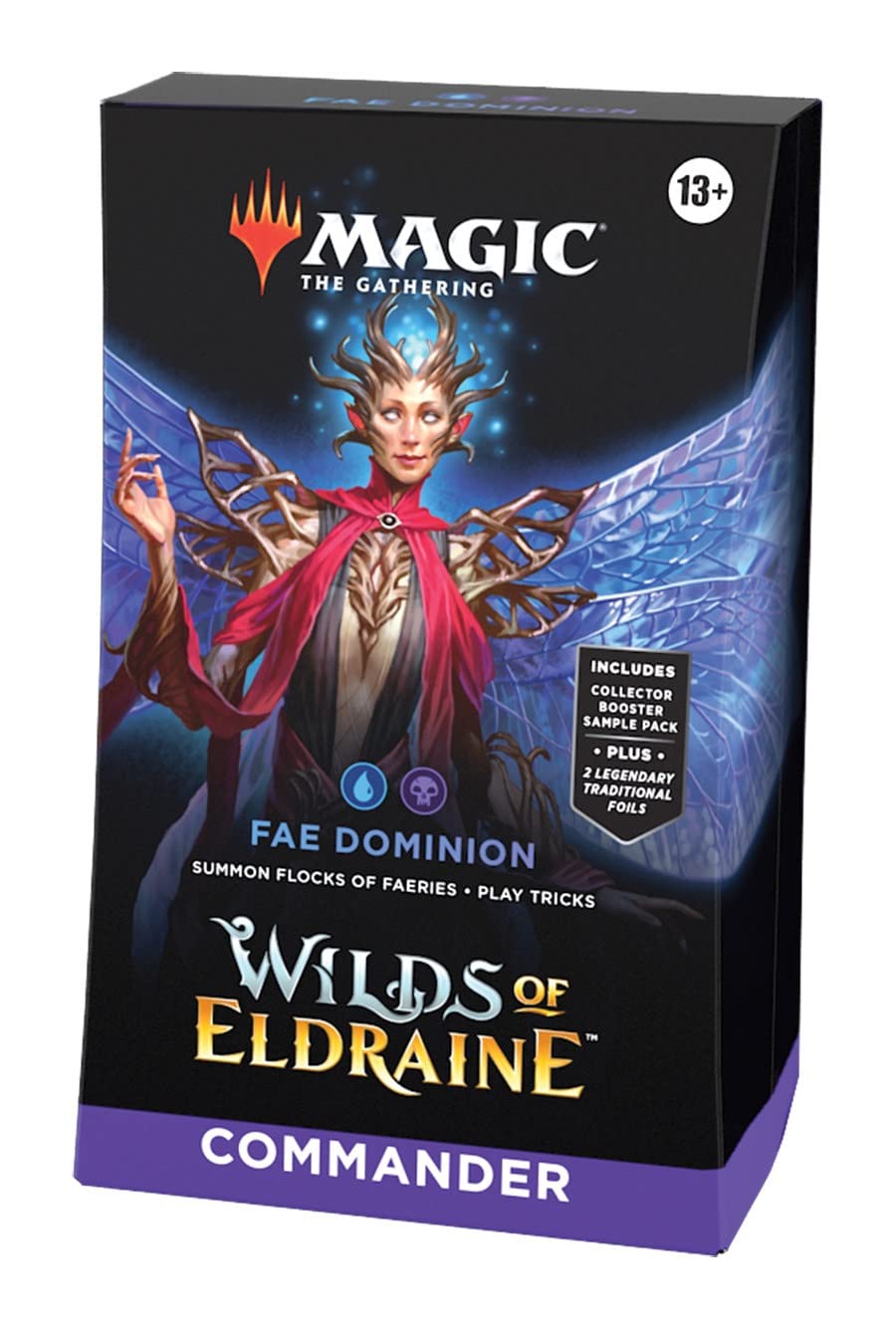 Magic The Gathering - Wilds Of Eldraine Commander Deck - Fae Dominion Blue/Black