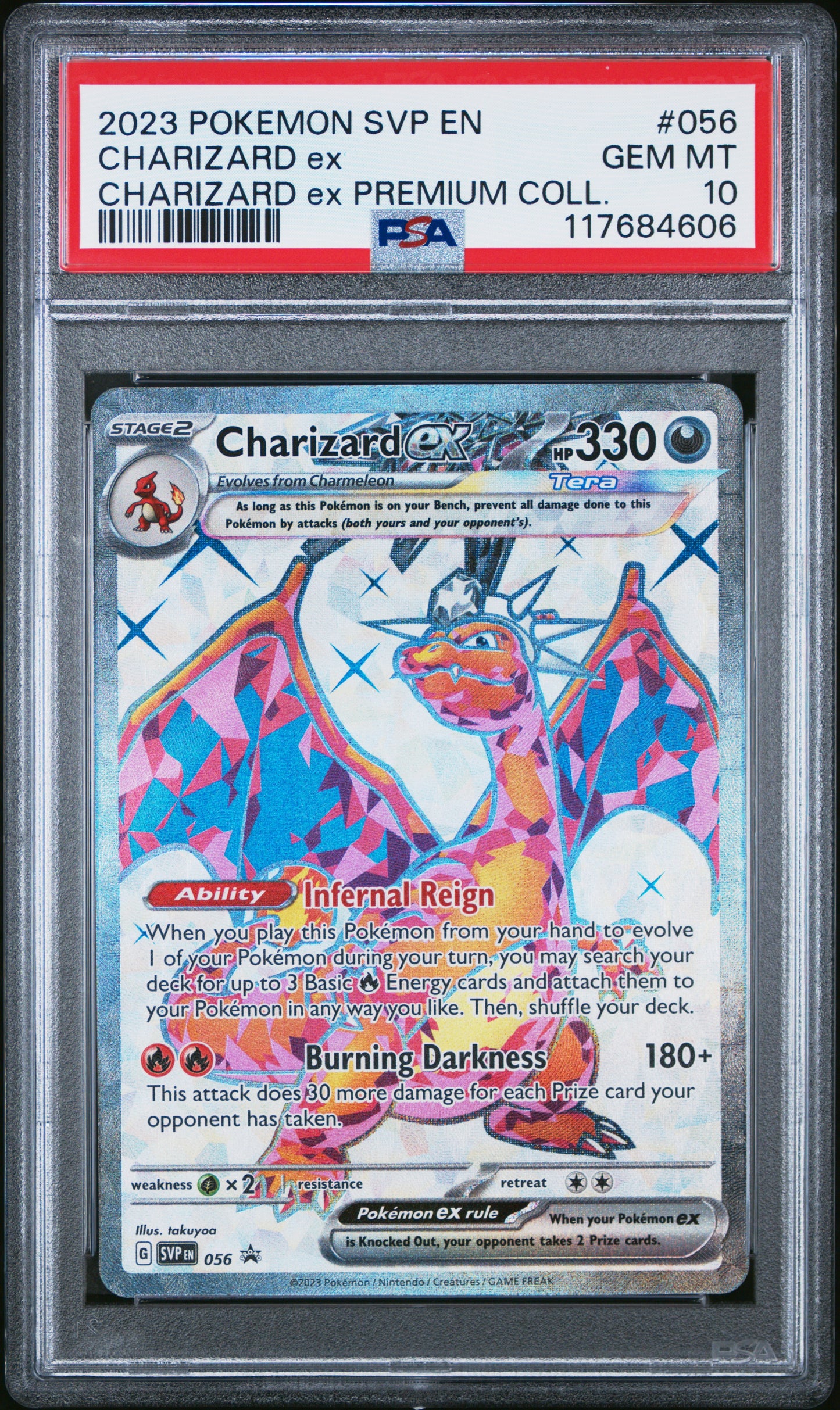 2023 Pokemon Svp En-Sv Black Star Promo #056 Charizard Ex PSA 10