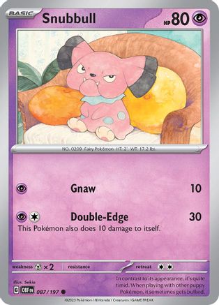 Snubbull 87 - SV03 Obsidian Flames