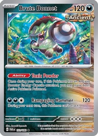 Brute Bonnet - 123/182 (Cosmos Holo) 123 - SV Scarlet & Violet Promo Cards Holofoil