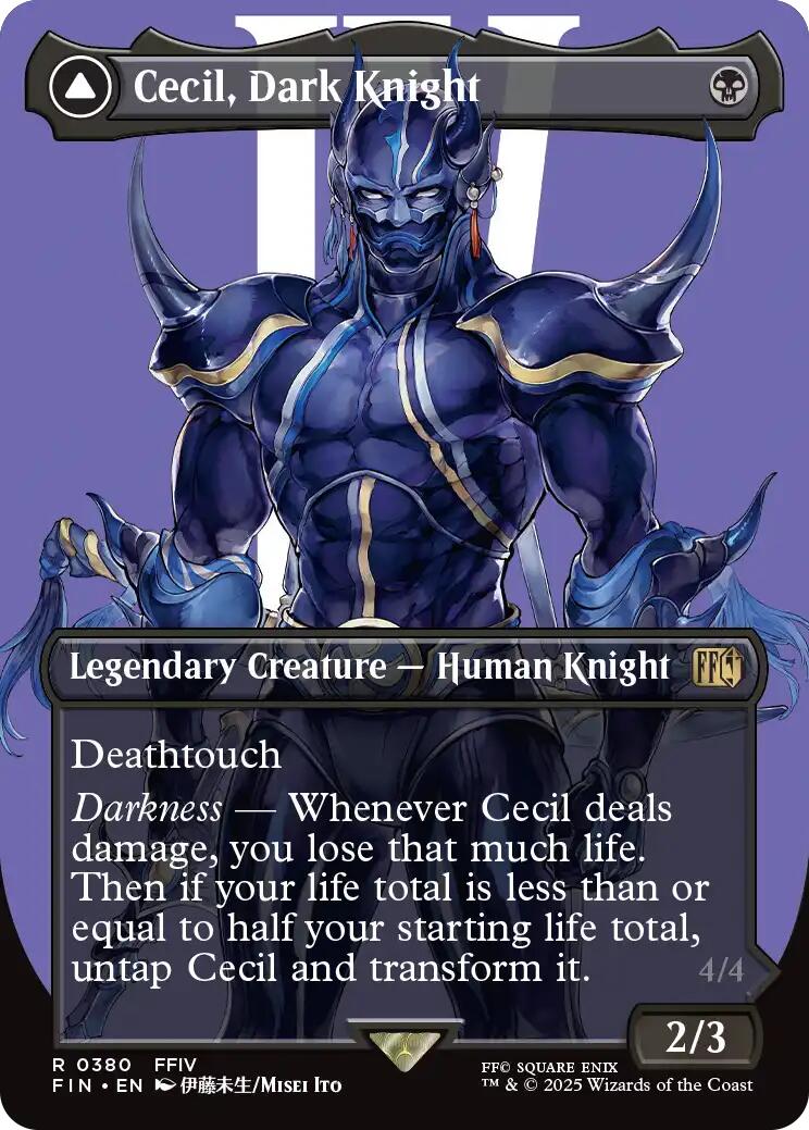 Cecil, Dark Knight (Borderless) (FIN-380) - FINAL FANTASY (Borderless)