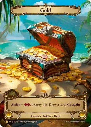 Gold (Treasure) (SEA244) - High Seas Rainbow Foil