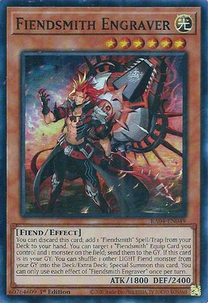 Fiendsmith Engraver Super Rare - Quarter Century Stampede 1st Edition -  Yu-Gi-Oh!