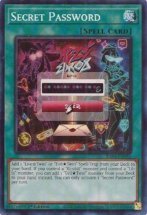 Secret Password Super Rare - Quarter Century Stampede 1st Edition - Yu-Gi-Oh! 