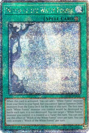 Witch of the White Forest (Quarter Century Secret Rare) (ALIN-EN058) - Alliance Insight
