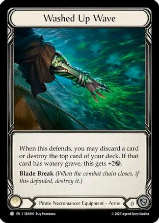 Washed Up Wave (Treasure) (SEA046) - High Seas Cold Foil
