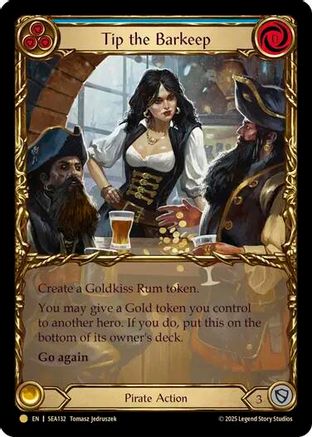 Tip the Barkeep (Treasure) (SEA132) - High Seas Cold Foil