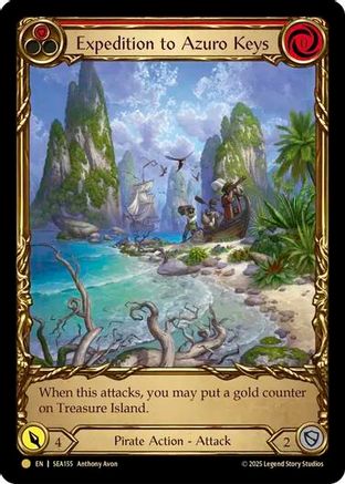 Expedition to Azuro Keys (Treasure) (SEA155) - High Seas Cold Foil