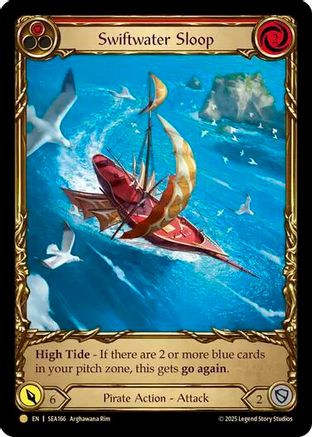 Swiftwater Sloop (Red) (Treasure) (SEA166) - High Seas Cold Foil