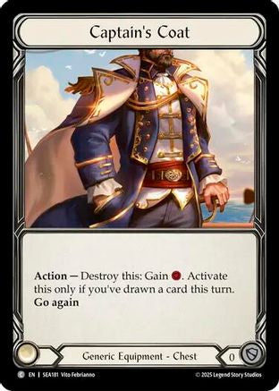 Captain's Coat (Treasure) (SEA181) - High Seas Cold Foil