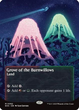 Grove of the Burnwillows (0062) (Borderless) (EOS-062) Foil - Edge of Eternities: Stellar Sights