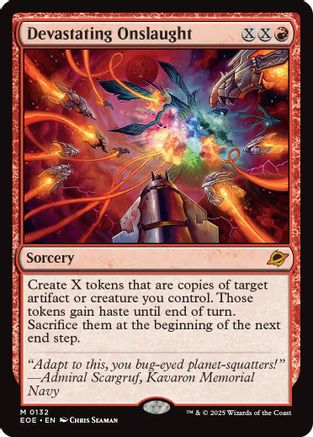 Devastating Onslaught (EOE-132) Foil - Edge of Eternities