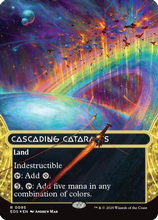Cascading Cataracts (0095) (Borderless) (Galaxy Foil) (EOS-095) Foil - Edge of Eternities: Stellar Sights
