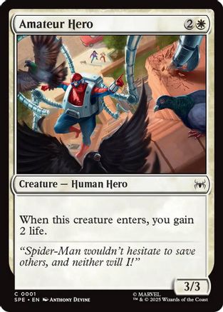 Amateur Hero (SPE, MAR-001) Foil - Marvel's Spider-Man: Eternal-Legal