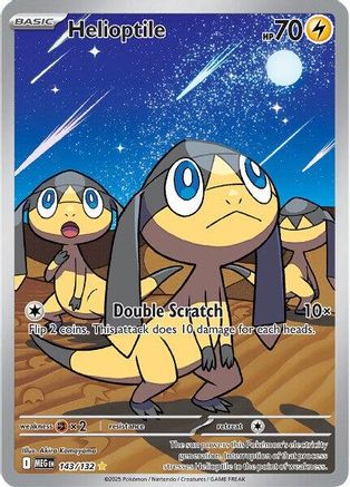 Helioptile - 143/132 143 - ME01 Mega Evolution Holofoil