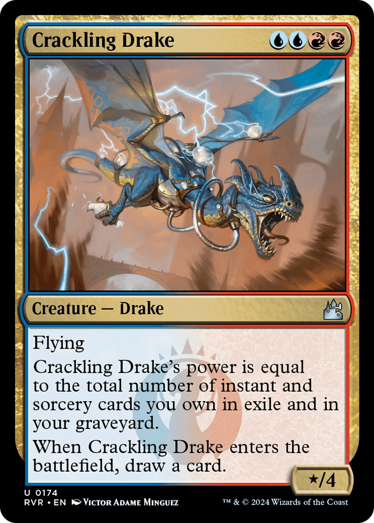 Crackling Drake (RVR-174) - Ravnica Remastered