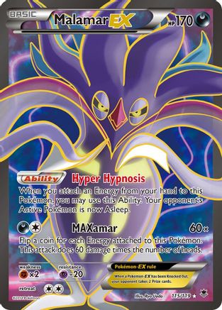 Malamar EX (115 Full Art) 115/119 - XY Phantom Forces Holofoil
