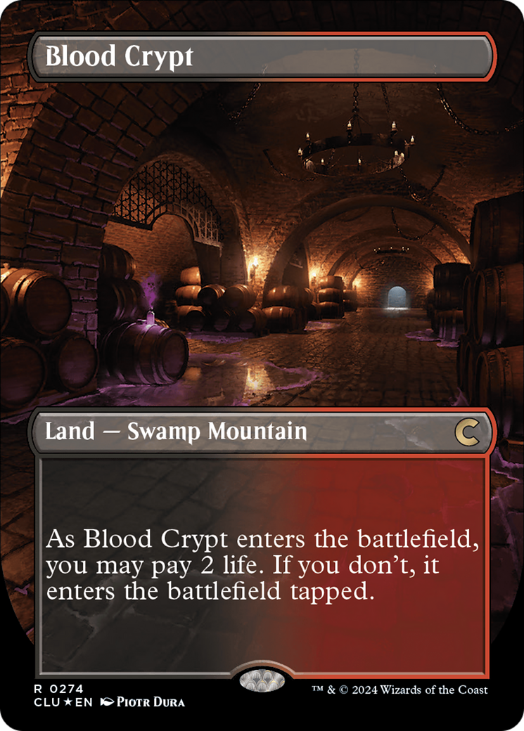 Blood Crypt (CLU-274) Foil - Ravnica: Clue Edition (Borderless)