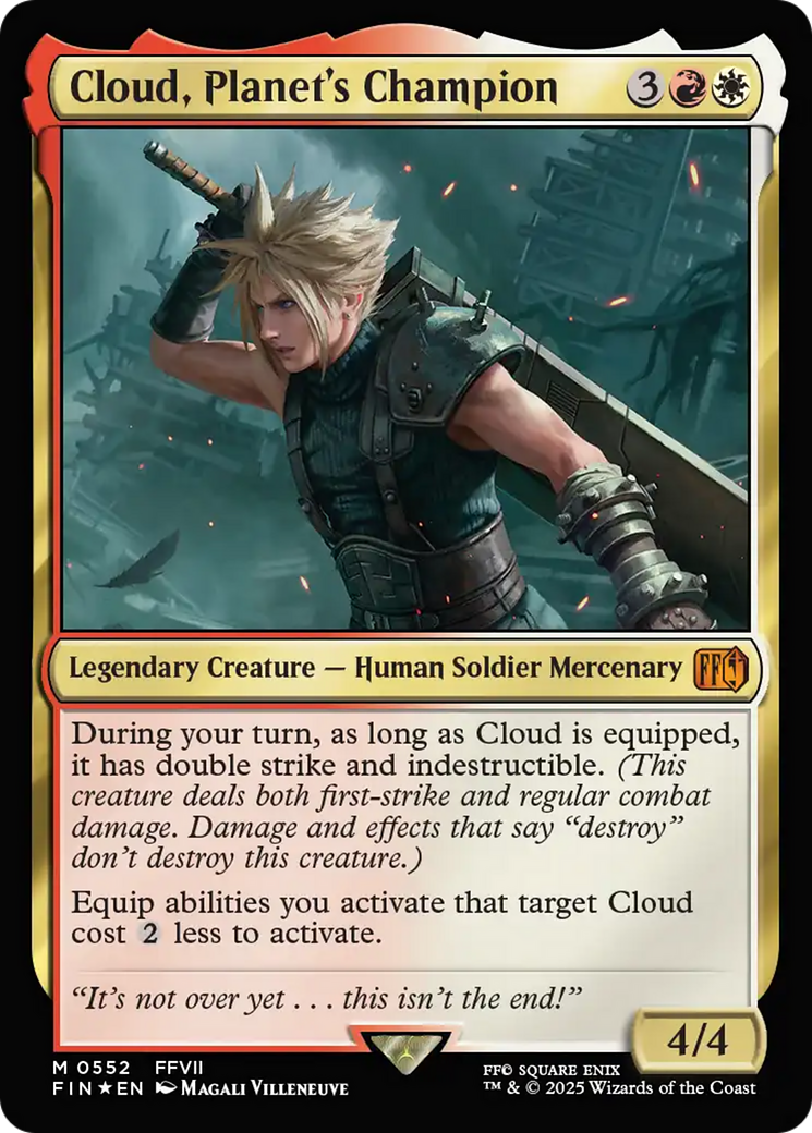 Cloud, Planet's Champion (FIN-552) Foil - FINAL FANTASY