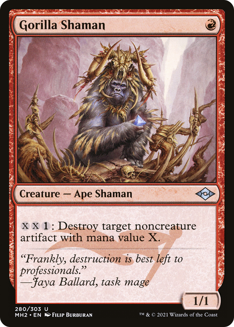 Gorilla Shaman (MH2-280) Etched Foil - Modern Horizons 2