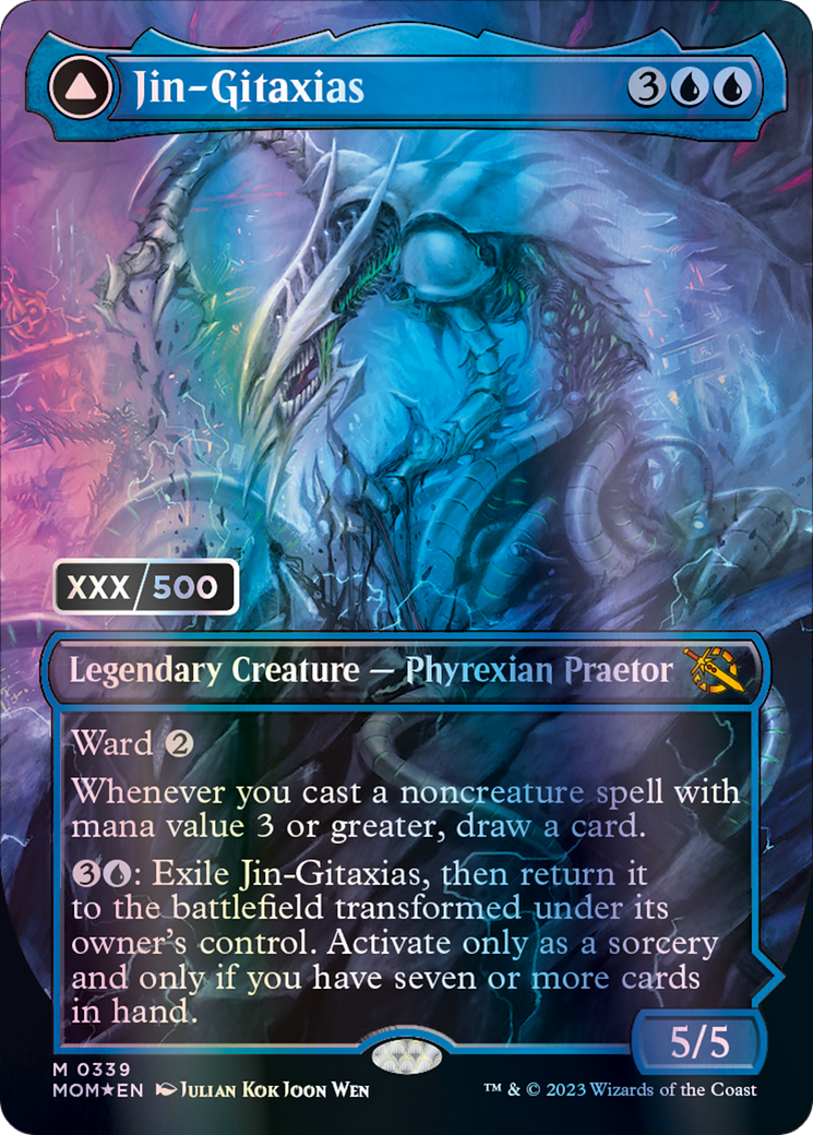 Jin-Gitaxias // The Great Synthesis (MOM-339) Foil - March of the Machine (Borderless)