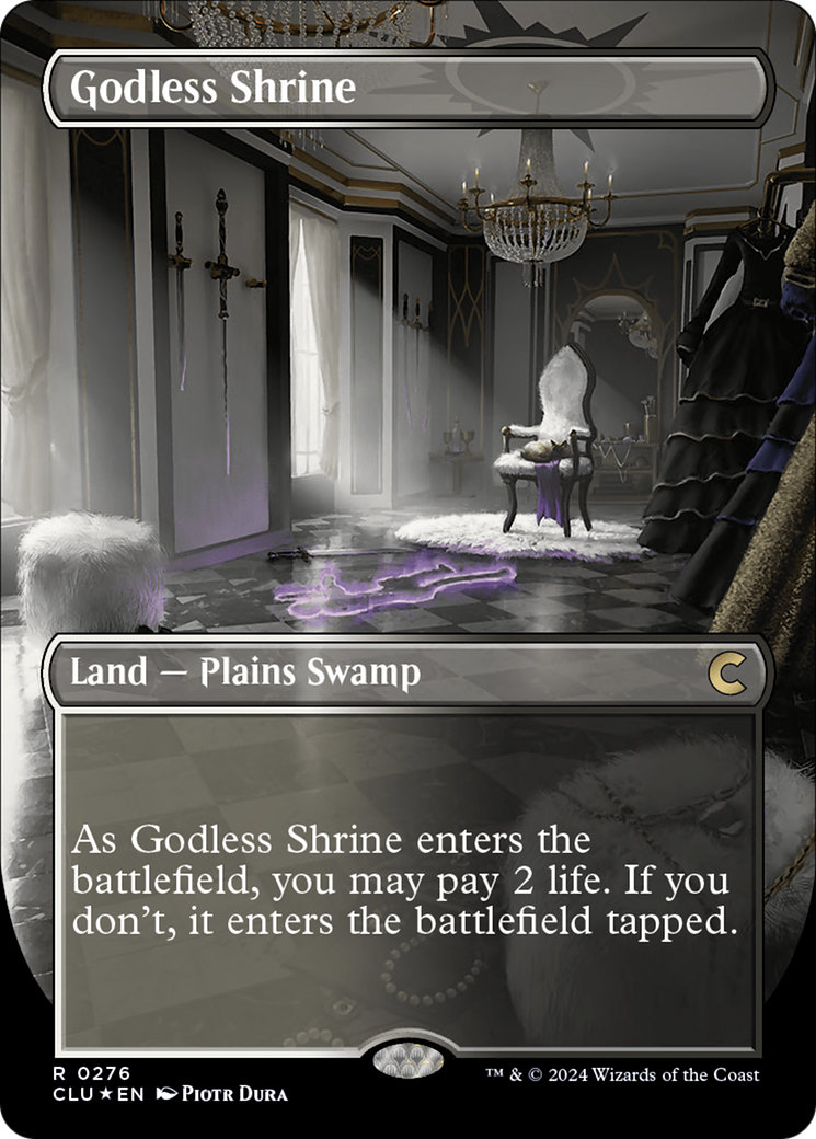Godless Shrine (CLU-276) Foil - Ravnica: Clue Edition (Borderless)