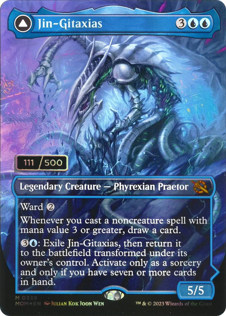 Jin-Gitaxias // The Great Synthesis (MOM-339) Foil - March of the Machine (Borderless)