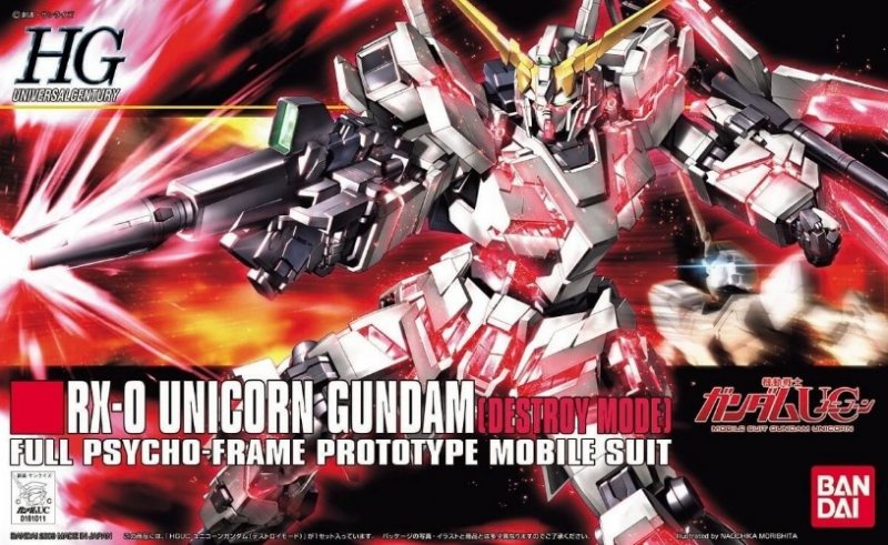 Bandai 1144 Hguc Rx-0 Unicorn Gundam - Destroy Mode