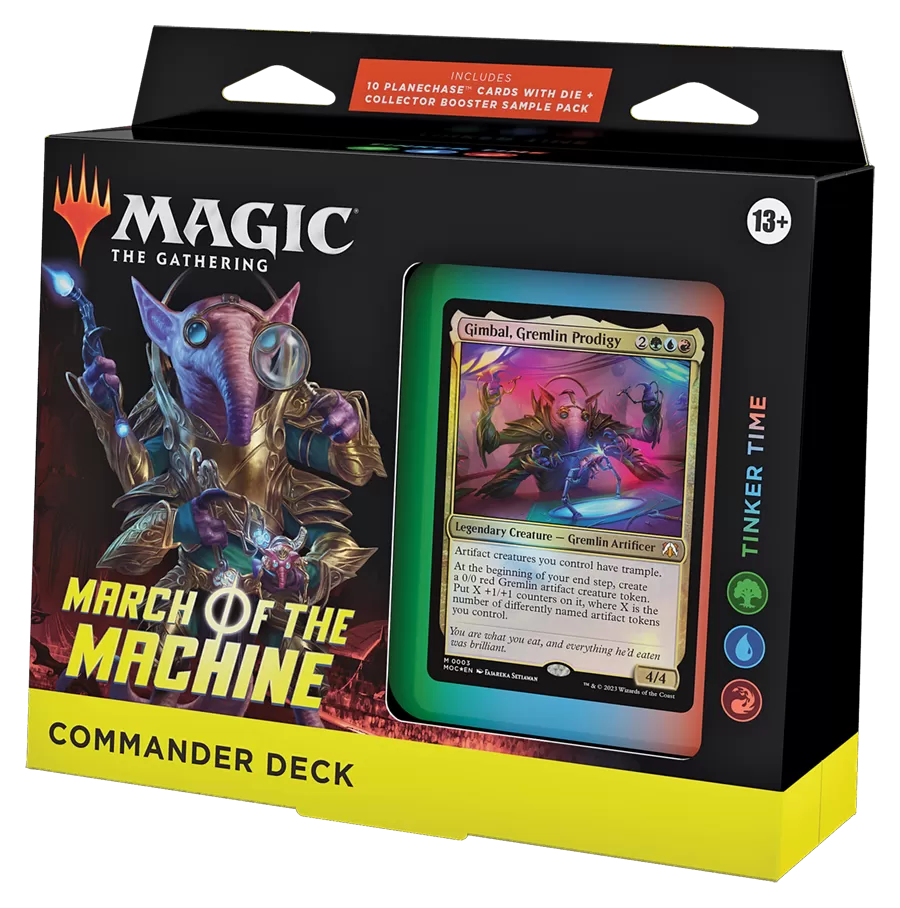 Magic The Gathering - March Of The Machine Commander Deck - Tinker Time Green/Blue/Red