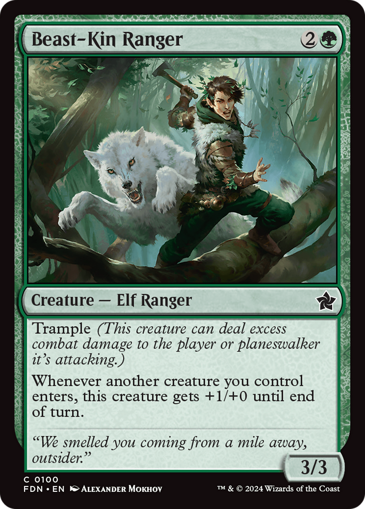 Beast-Kin Ranger (FDN-100)  - Foundations