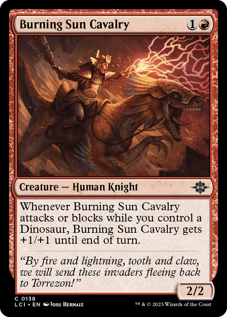 Burning Sun Cavalry  (LCI-138) - The Lost Caverns of Ixalan