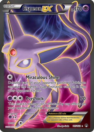 Espeon EX (Full Art) 117/122 - XY  BREAKpoint Holofoil