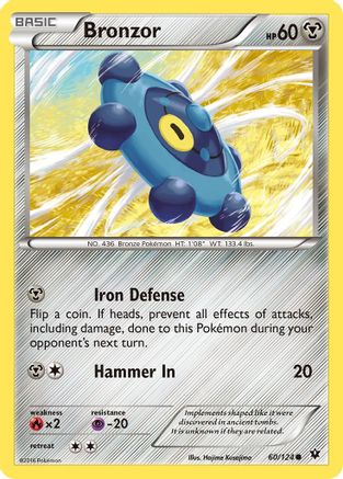Bronzor 60/124 - XY  Fates Collide