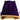 MDG Velvet Dice Bag with Gold Satin Lining - Purple