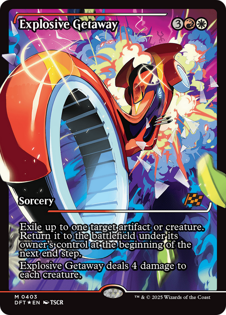Explosive Getaway (DFT-403)  Foil - Aetherdrift: (Showcase)