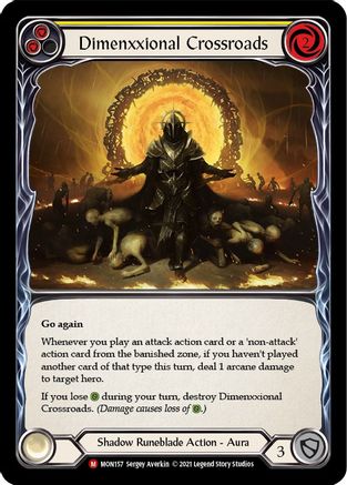 Dimenxxional Crossroads [MON157-RF] (Monarch)  1st Edition Rainbow Foil
