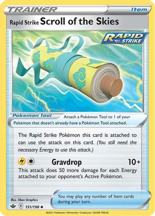 Rapid Strike Scroll of the Skies (151/198) [Sword & Shield: Chilling Reign]