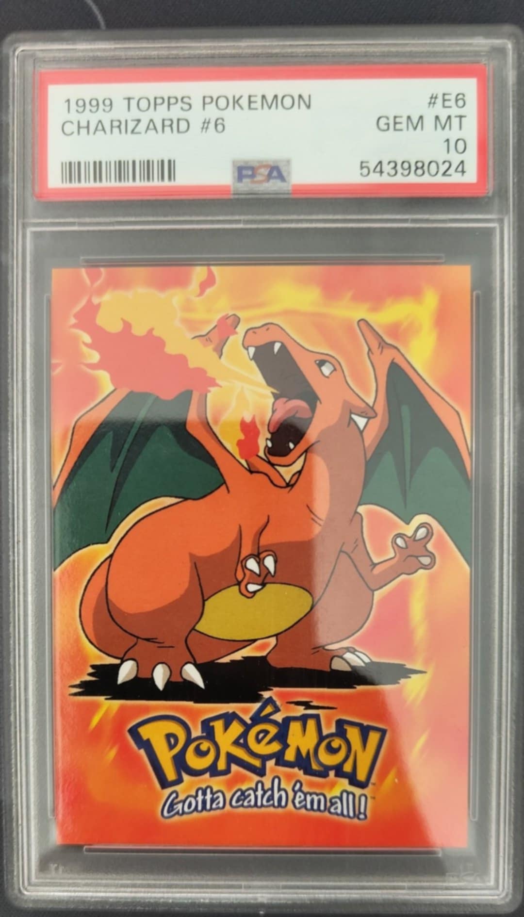 1999 Topps Pokemon The Movie Edt #E6 Charizard #6 Movie Edition PSA 10