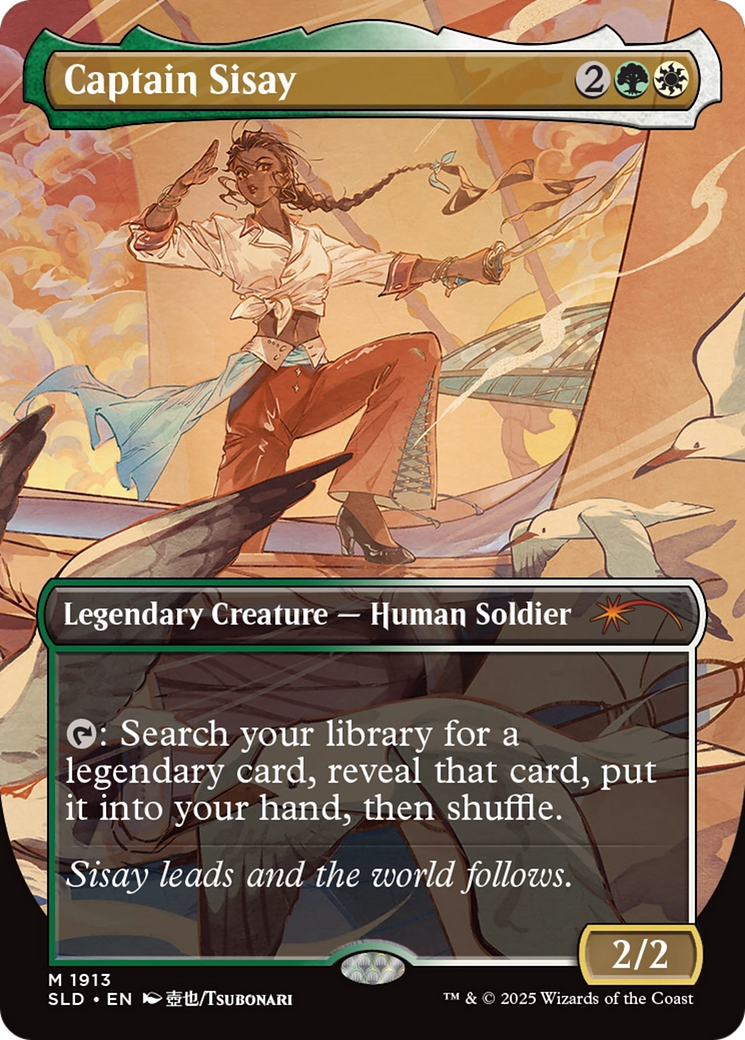 Captain Sisay (SLD-1913)  - Secret Lair Drop (Borderless)