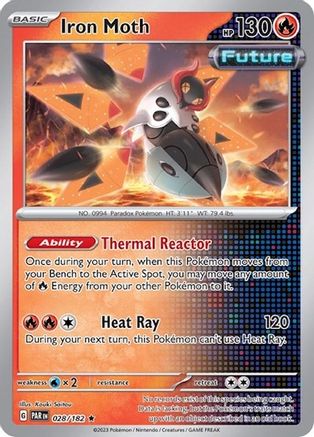 Iron Moth - 028/182 (Cosmos Holo) 28 - SV Scarlet & Violet Promo Cards Holofoil