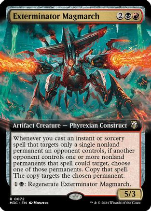 Exterminator Magmarch (Extended Art) (Ripple Foil)  Foil (M3C-072) - Modern Horizons 3 Commander