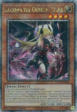 Lacrima the Crimson Tears (Quarter Century Secret Rare) Quarter Century Secret Rare (ROTA-EN014) - Rage of the Abyss null