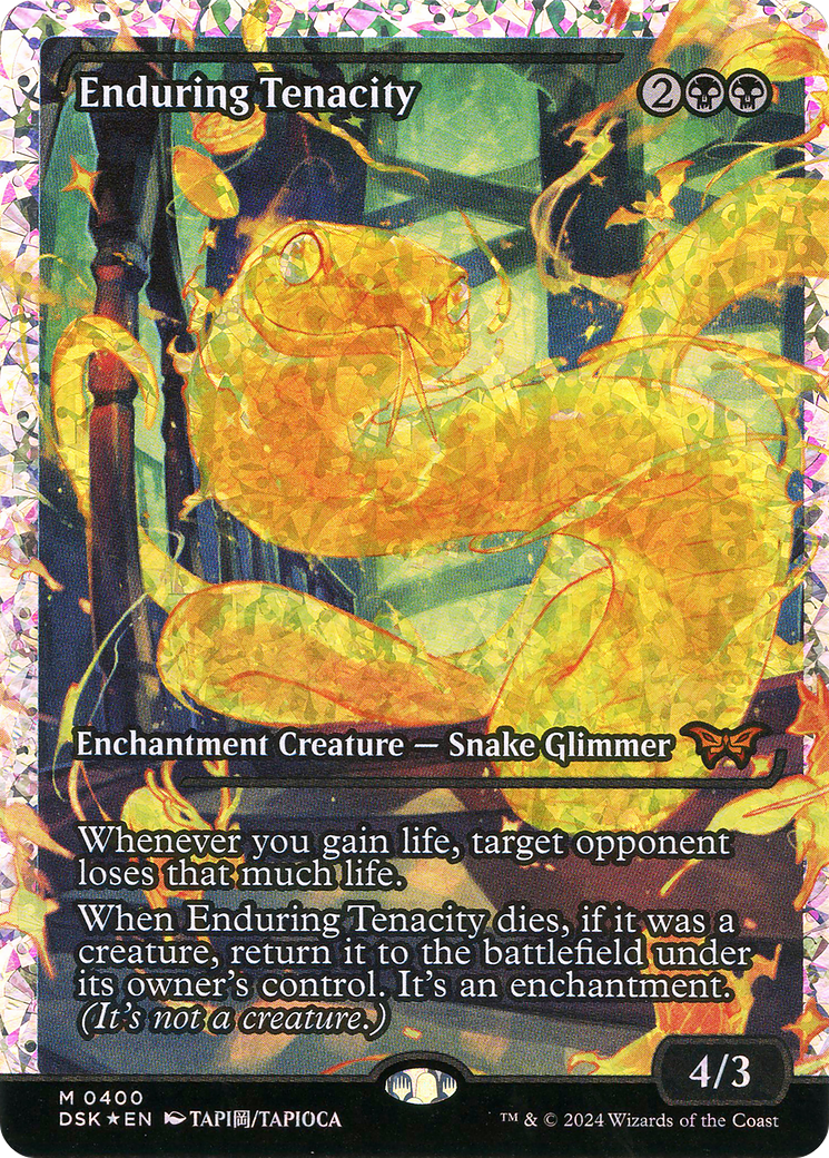 Enduring Tenacity (DSK-400)  Foil - Duskmourn: House of Horror: (Showcase)