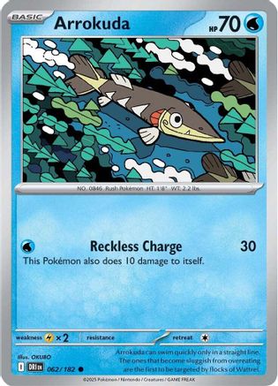 Arrokuda 62 - SV10 Destined Rivals Reverse Holofoil