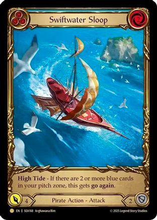 Swiftwater Sloop (Blue) (Treasure) (SEA168) - High Seas Cold Foil
