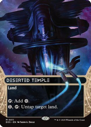 Deserted Temple (0011) (Borderless) (EOE-011) - Edge of Eternities Foil