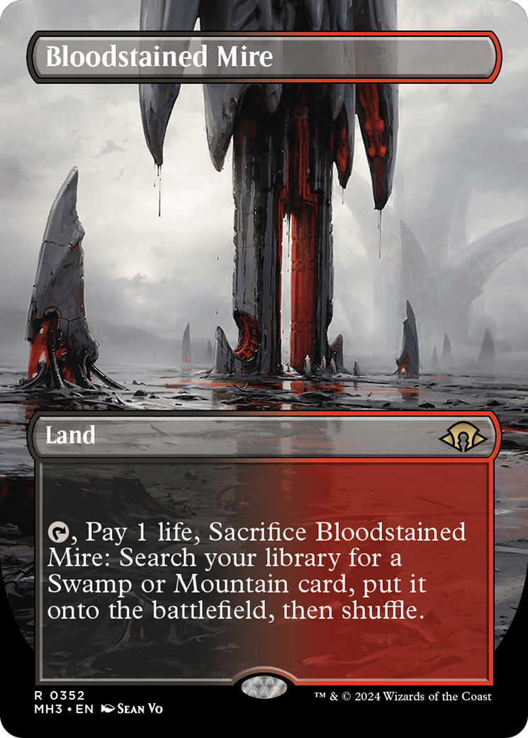 Bloodstained Mire (MH3-352)  - Modern Horizons 3 (Borderless)